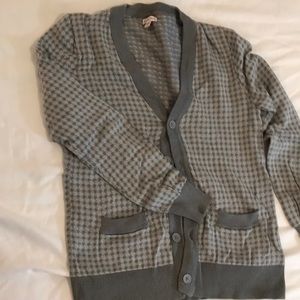 Merona (Target) grey houndstooth cardigan